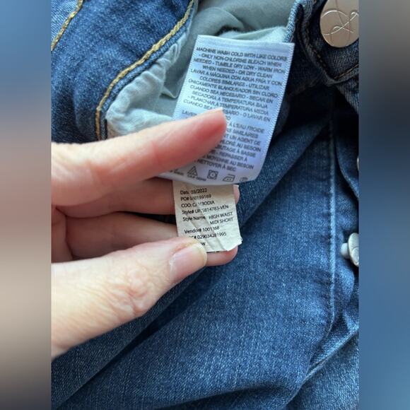 Jessica Simpson Women's 20W Button Fly High Waist Short Stretch Denim 90's Y2K - Picture 8 of 9